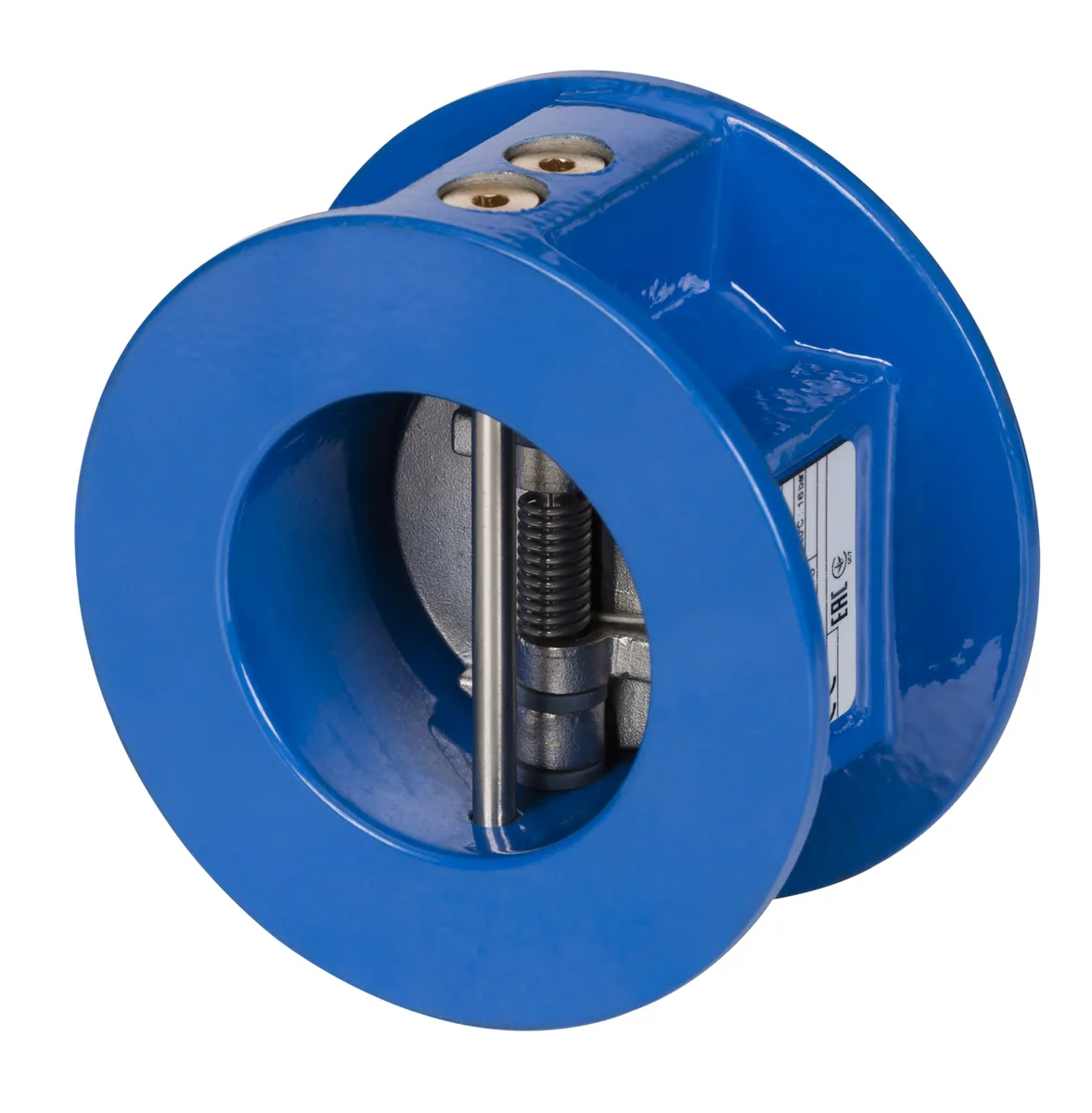 Danfoss NVD 895 065B7495 — Затвор обратный межфланцевый пружинный двустворчатый, PN16, DN50, чугун GG25