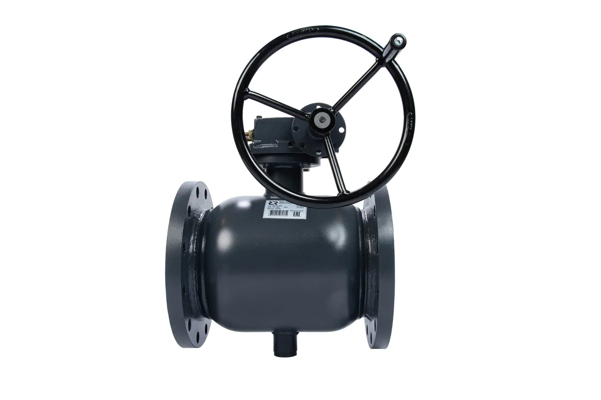 Кран шаровой Danfoss RJIP Premium FF DN350 PN25 WG фланцевый, с редуктором, стандартный проход