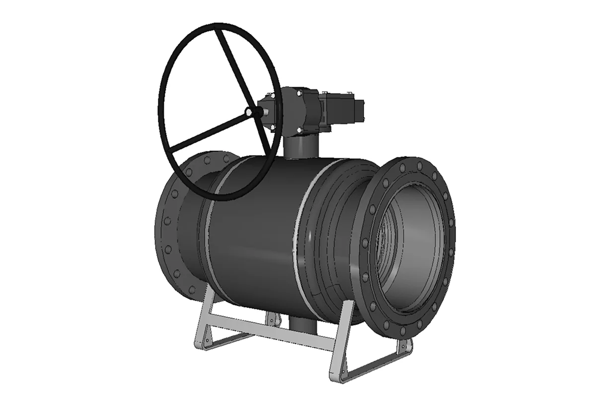 Кран шаровой Danfoss RJIP Premium FF DN350 PN25 WG фланцевый, с редуктором, стандартный проход