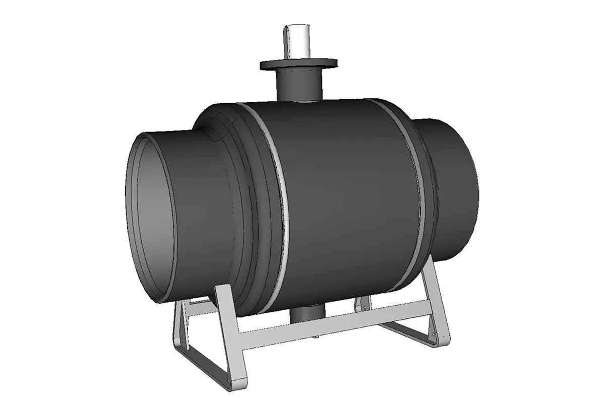 Danfoss RJIP Premium (Премиум) 065N0177GR — Кран шаровой WW DN400 PN25 GF (приварной, под привод, стандартный проход)