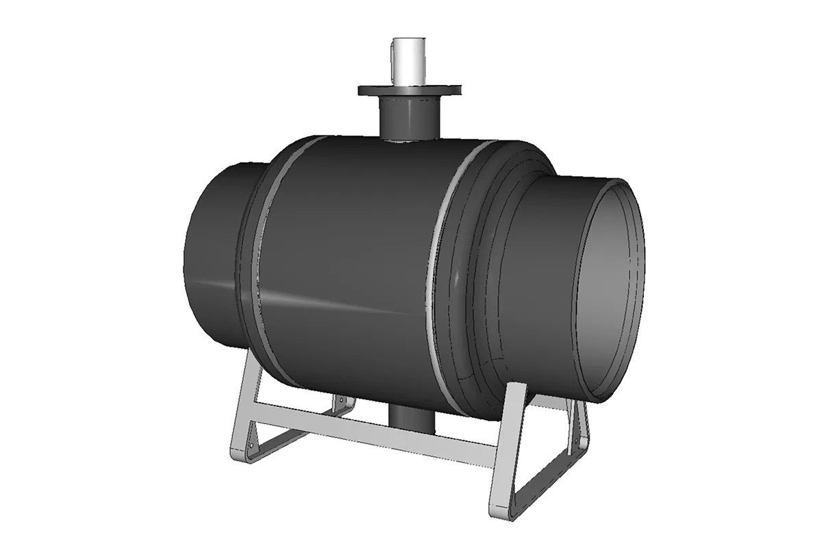 Danfoss RJIP Premium (Премиум) 065N0177GR — Кран шаровой WW DN400 PN25 GF (приварной, под привод, стандартный проход)