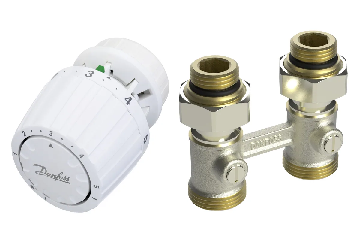Danfoss RLV-KB 15 + RTR 7090, 1/2 Прямой | 013G7222