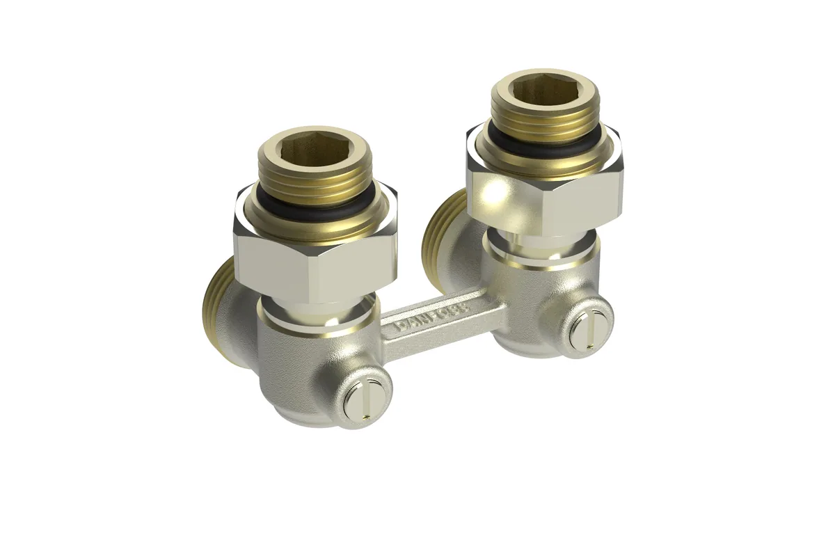 Danfoss RLV-KB 15 + RTR 7090, 1/2 Угловой | 013G7224