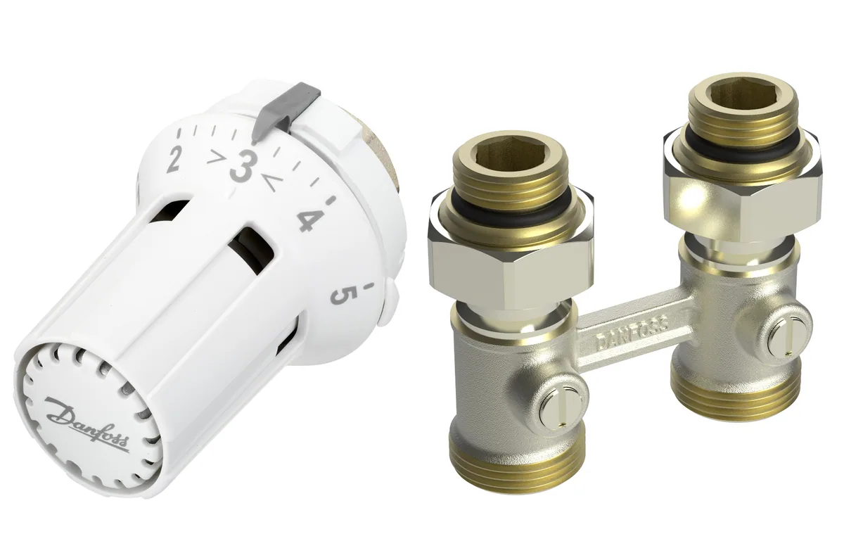 Danfoss RLV-KB 15 + RTRW-K, 1/2 Прямой(пр. класс 0303910569) | 013G7232