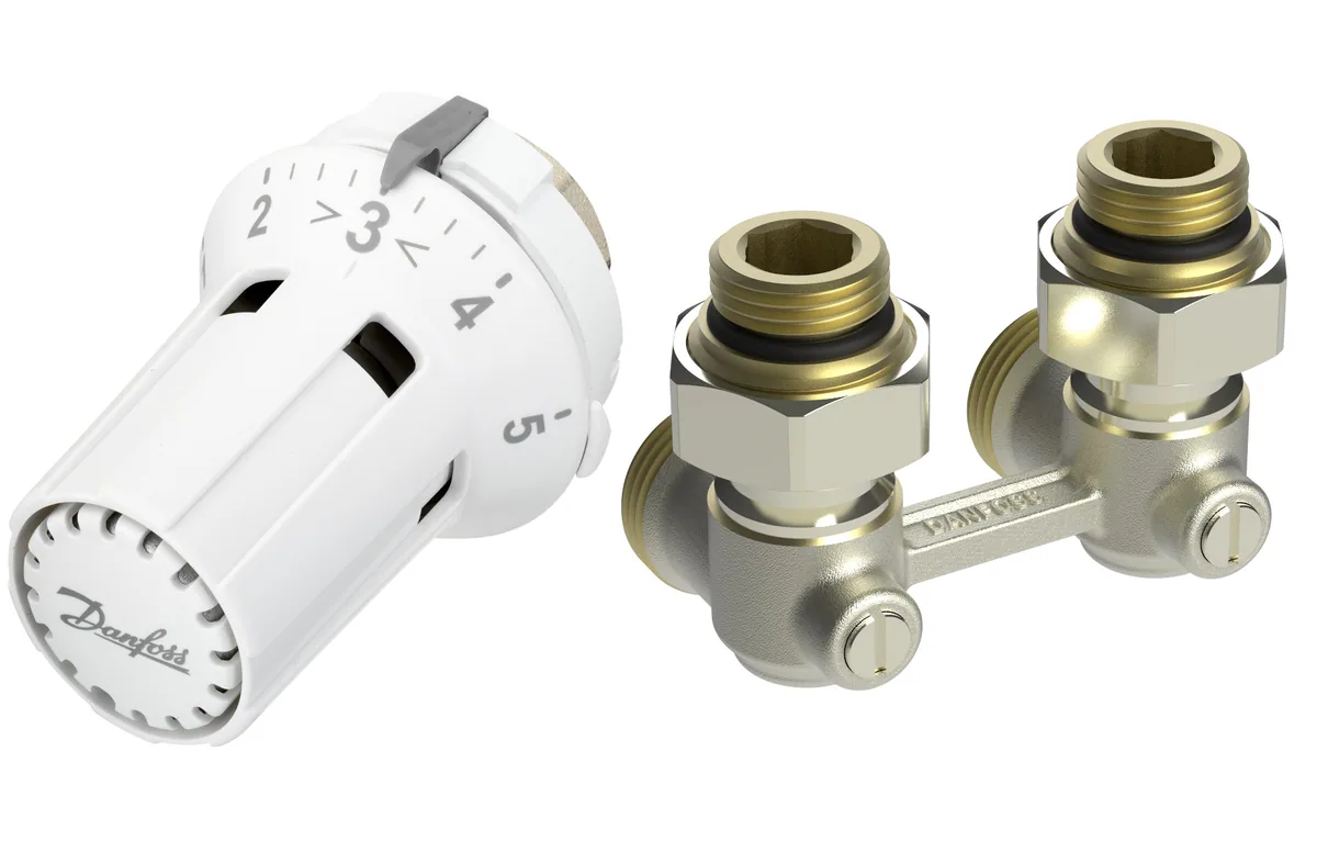 Danfoss RLV-KB 15 + RTRW-K, 1/2 Угловой(пр. класс 0303910569) | 013G7234