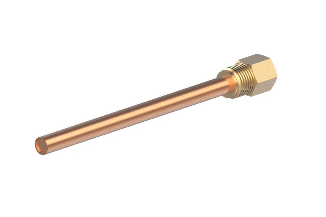 Гильза для датчика 182 мм, латунь, R ½ Danfoss AVTB 013U0290