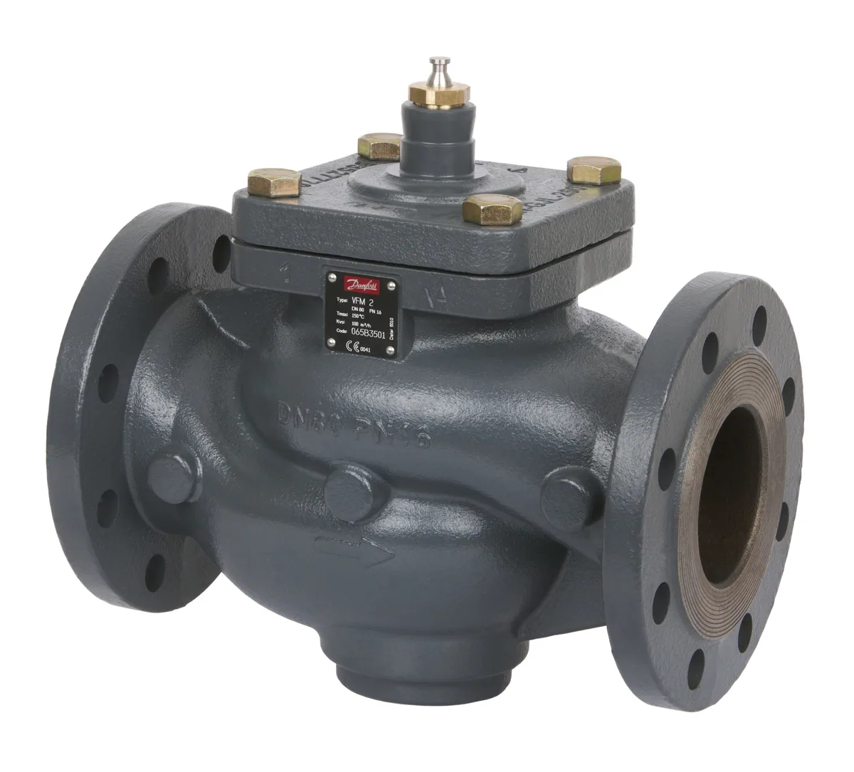 Клапан регулирующий VFM2 Danfoss фланцевый Ду200 Kvs=630