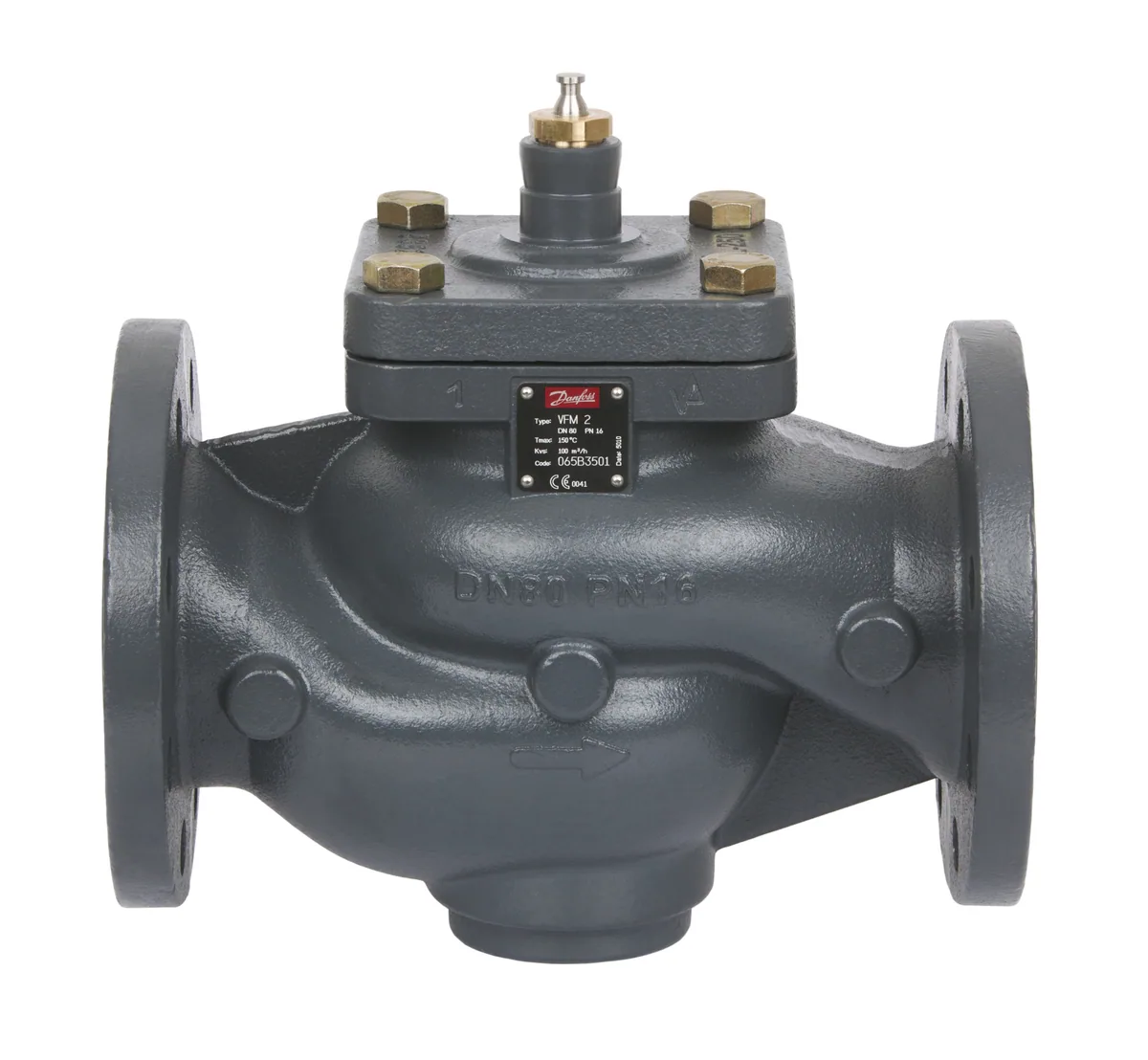 Клапан регулирующий VFM2 Danfoss фланцевый Ду65 Kvs=63 | 065B3500