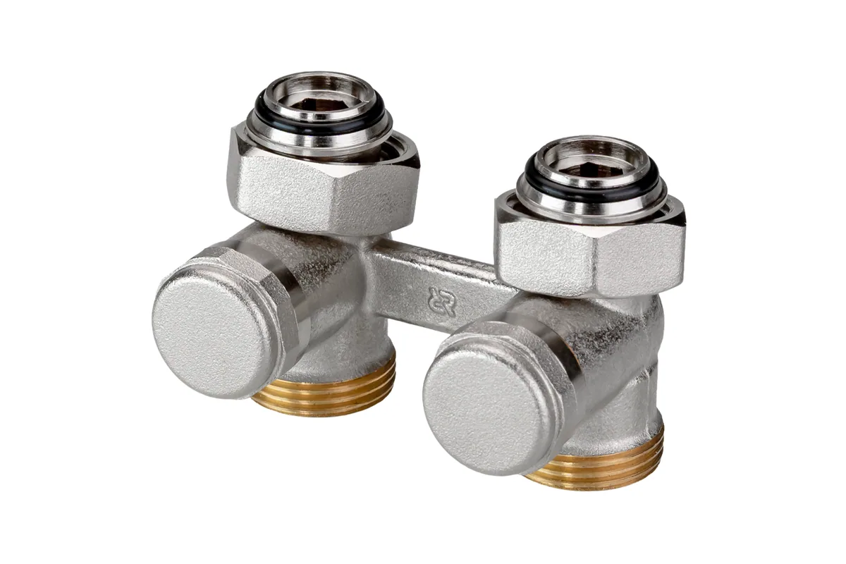 Клапан RLV-K Danfoss для нижнего подключения к радиатору с возможностью опорожнения Прямой