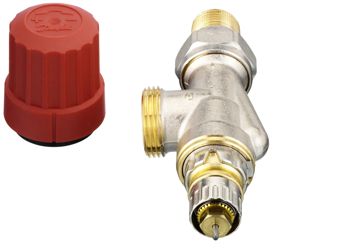 Клапан термостатический RA-N ДУ 15 Угловой горизонтальный, UK версия | Danfoss 013G4203 RTR-N