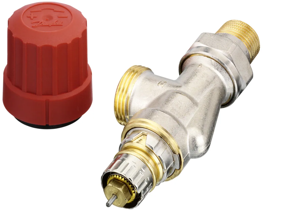 Клапан термостатический RA-N ДУ 15 Угловой горизонтальный, UK версия | Danfoss 013G4203 RTR-N