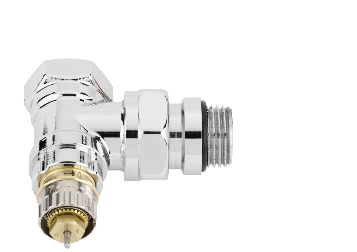 Клапан термостатический RA-N ДУ 15 Угловой, хромированный | Danfoss 013G4247 RTR-N