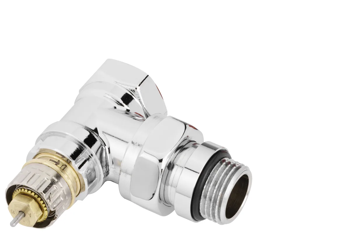 Клапан термостатический RA-N ДУ 15 Угловой, хромированный | Danfoss 013G4247 RTR-N