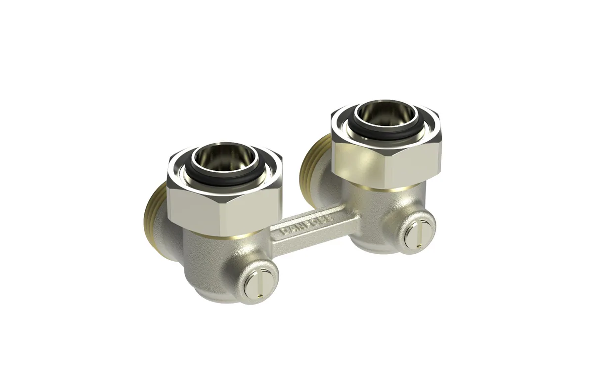 Комплект терморегулятора RLV-KB/RTR 7090 ДУ 20 | Danfoss 013G7225 Угловой