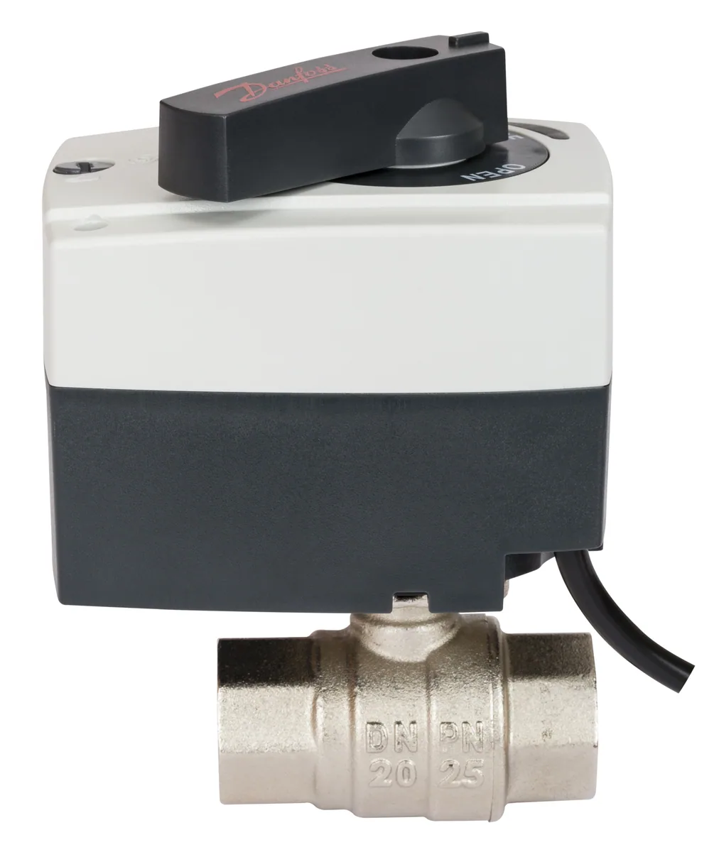 Кран шаровый двухходовой с э/приводом Danfoss AMZ-112 Ду20 230В 082G5407
