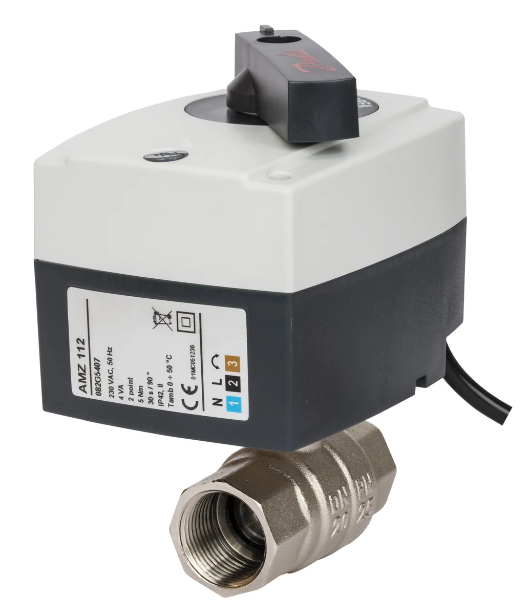 Кран шаровый двухходовой с э/приводом Danfoss AMZ-112 Ду40 230В 082G5410