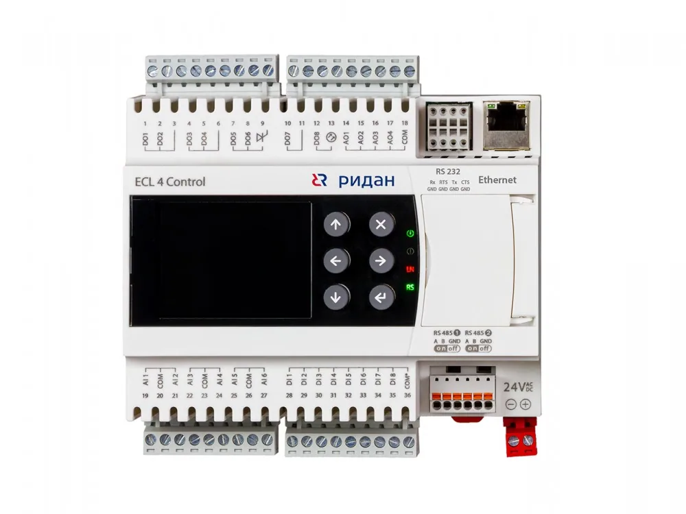 Ридан 087H374984R — Контроллер ECL4 Control (Контроль) 368R Ethernet, напряжение питания 24V AC/DC