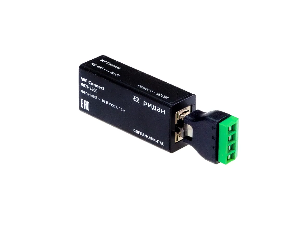 Ридан 087H3860 — WF Connect (подключение) адаптер RS485/wi-fi