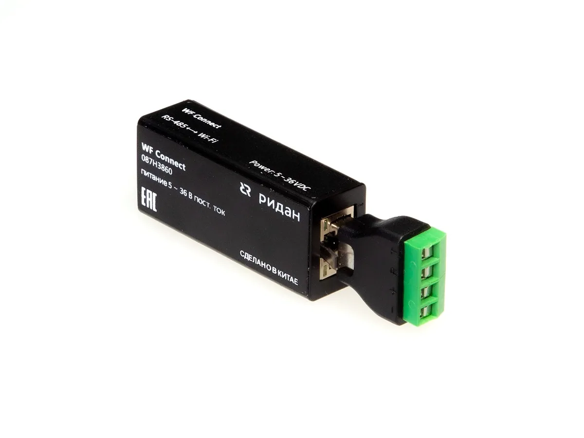 Ридан 087H3860 — WF Connect (подключение) адаптер RS485/wi-fi