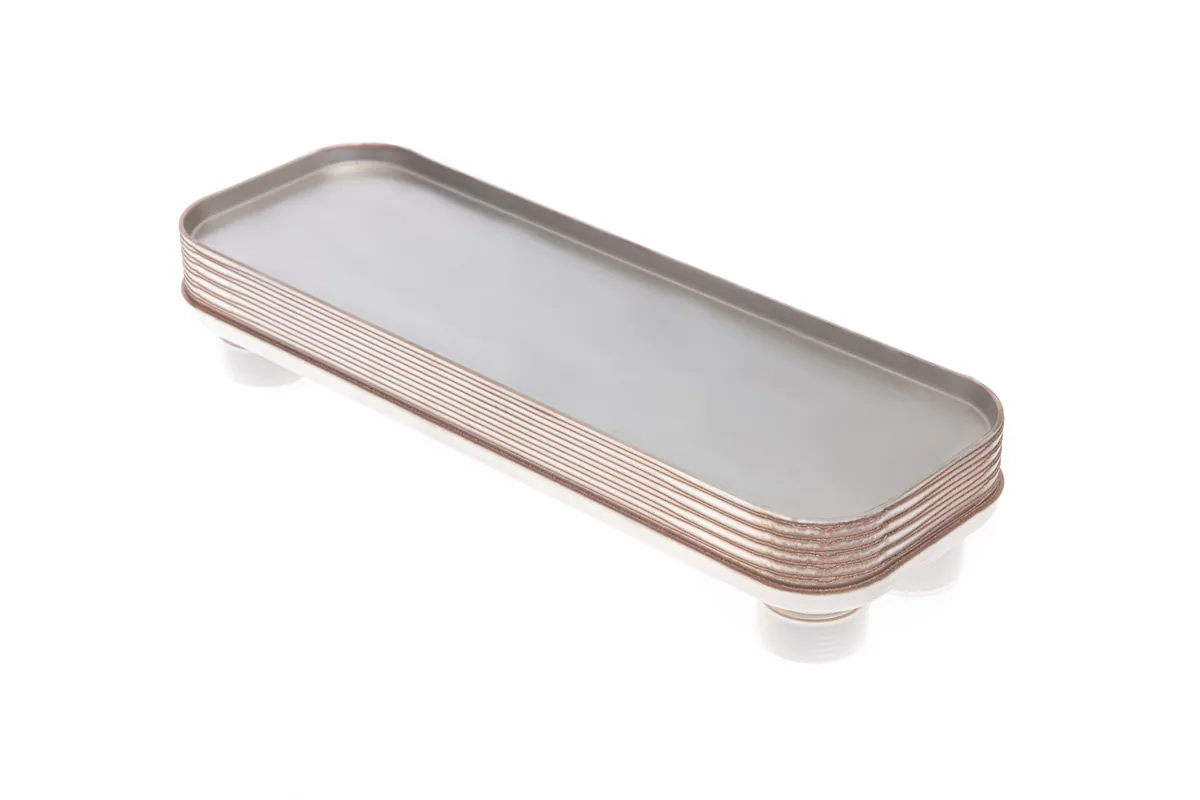 Ридан 111B0073R — Теплообменник пластинчатый паяный BPHE_RD-027-12-3.0-L, присоединительный штуцер Q1/Q2 — L1"1/4, Q3/Q4 — H1"3/8