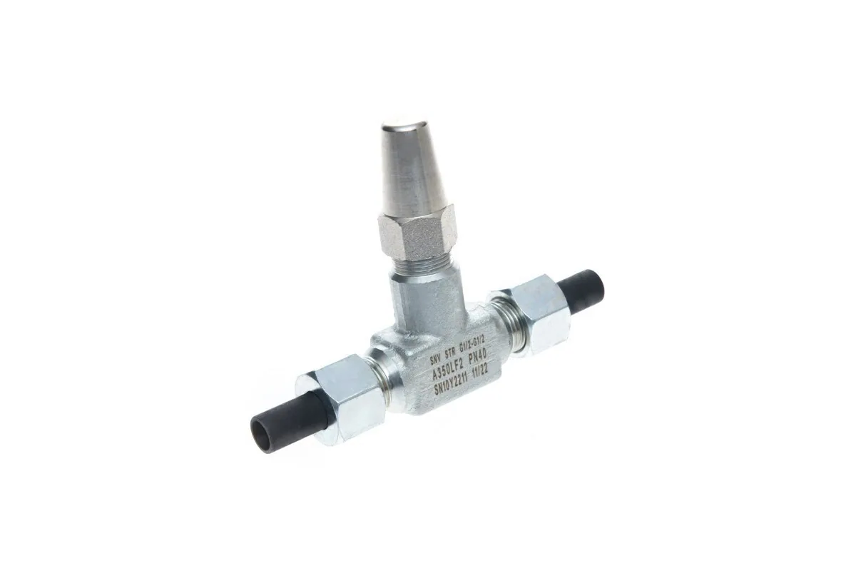 Ридан 148B3746R — Игольчатый запорный клапан SNV MPT 1/4"-FPT 1/4", PN 40, номинальный диаметр — 8 мм, температура рабочей среды, °С — -50...+150