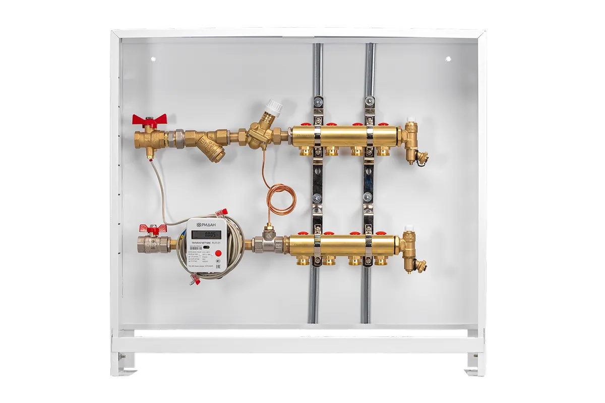Ридан 160S0894R ШКСО-1 В3 тип 1 — Квартирный распределительный шкаф на 3 отвода, левое подключение, встраиваемый корпус