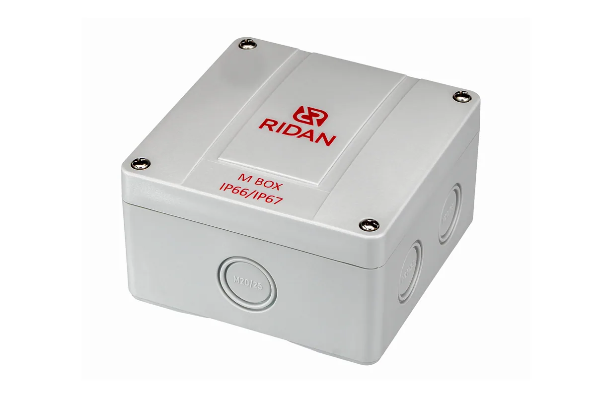 21RT0928R — Коробка распределительная Ridan M BOX (короб), 110х110х67 мм, IP66/IP67, серая
