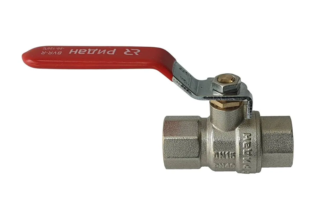 Ридан BVR-R 065B8315R — Кран шаровой PN25 DN100 с внутренней резьбой; Т от -20 ℃ ...+120 ℃; материал корпуса латунь CW602N