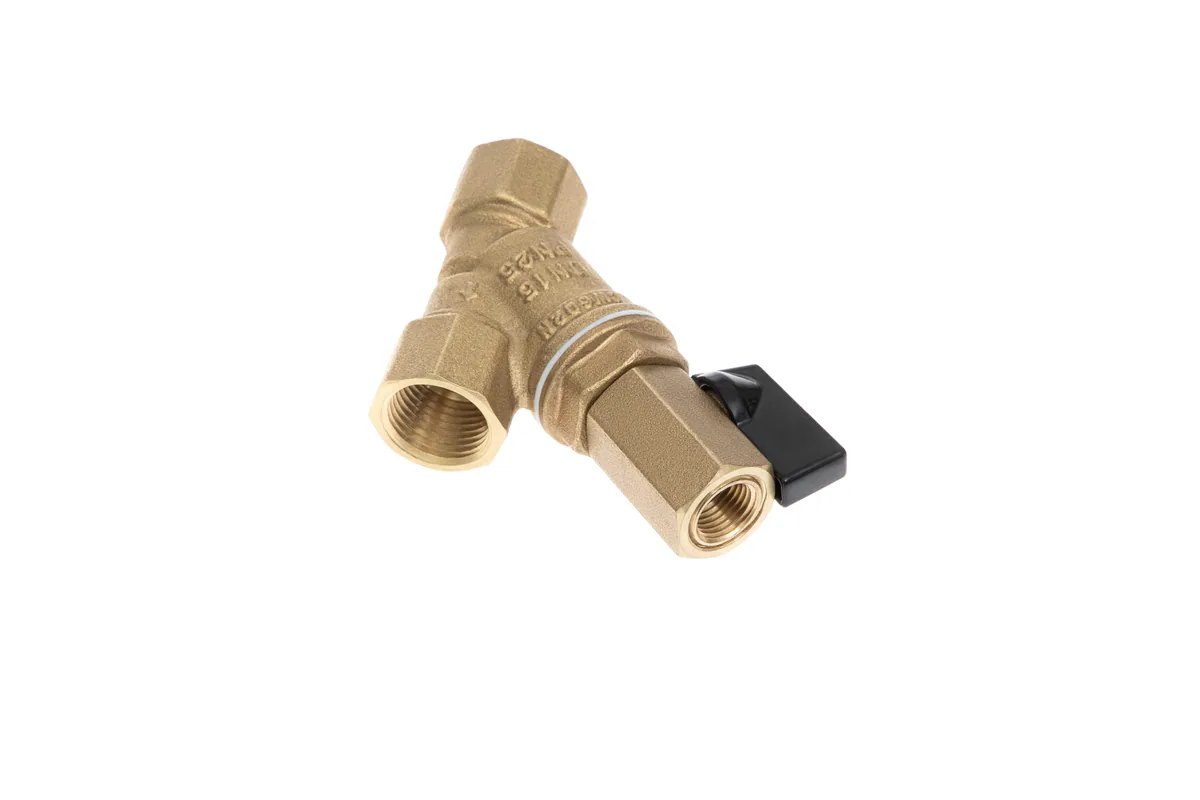 Ридан FVR-DR 065B8345R — Фильтр сетчатый со сливным краном DN40, PN25, Т от -20 °С...130 °С; материал корпуса латунь CW602N