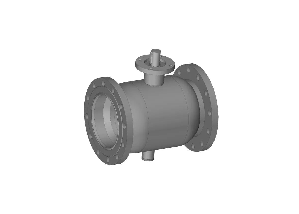 Кран шаровой FF DN200 PN16 GF фланцевый, под привод, стандартный проход