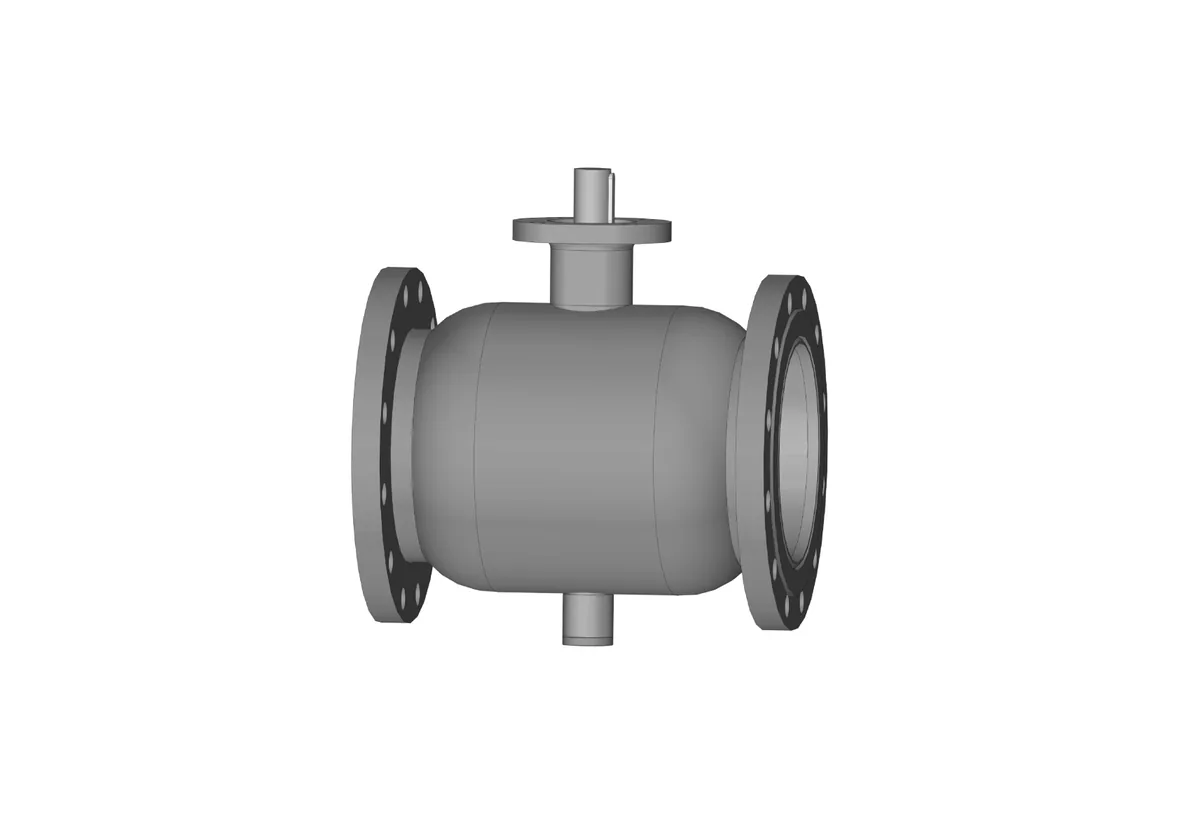 Кран шаровой FF DN250 PN16 GF фланцевый, под привод, стандартный проход