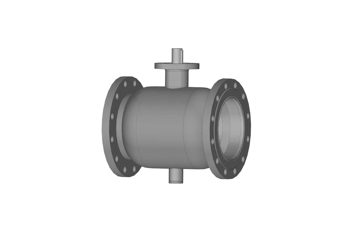 Кран шаровой FF DN250 PN25 GF фланцевый, под привод, стандартный проход