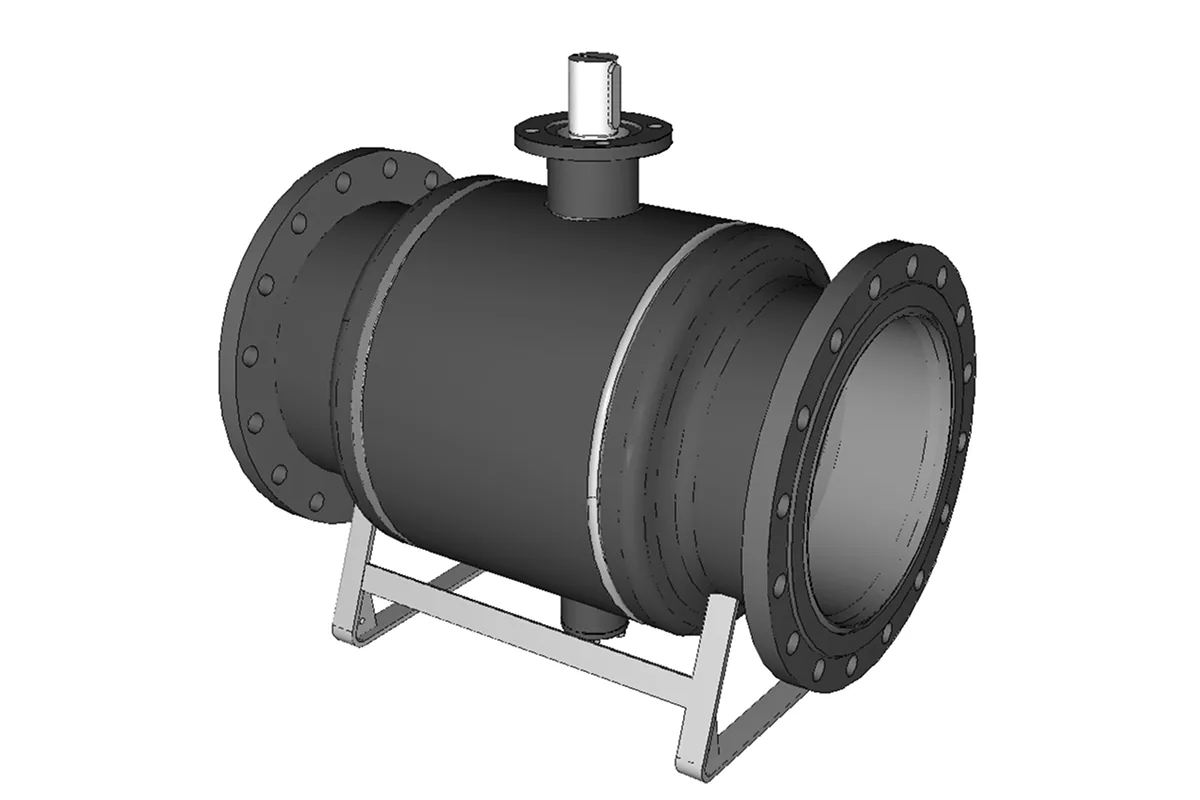 Кран шаровой FF DN500 PN25 Ridan RJIP Premium фланцевый, под привод, стандартный проход