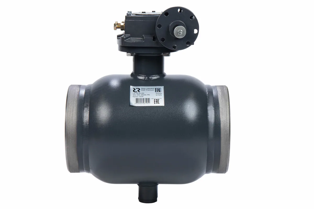 Ридан RJIP Premium (Премиум) 065N0162GR — Кран шаровой WW DN250 PN25 GF (приварной, под привод, стандартный проход)