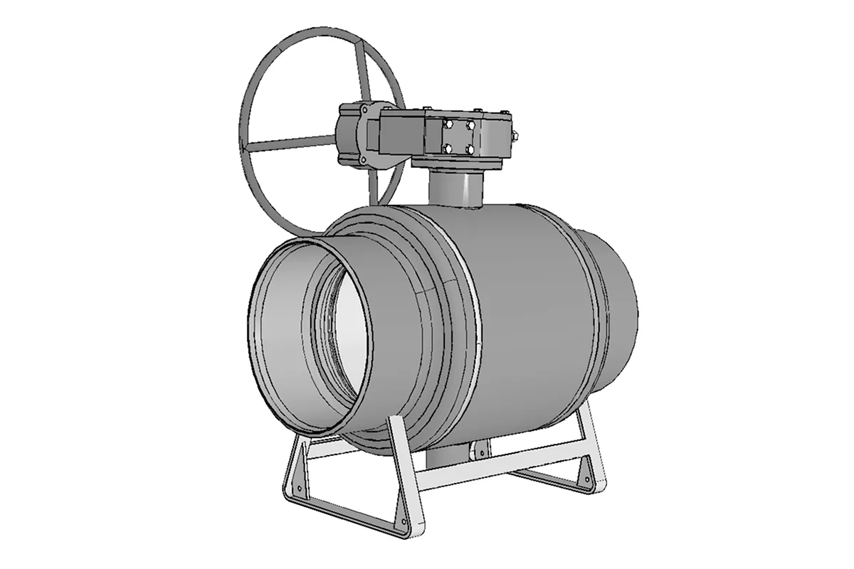 Ридан RJIP Premium (Премиум) 065N0176GR — Кран шаровой WW DN400 PN25 WG (приварной, с редуктором, стандартный проход)