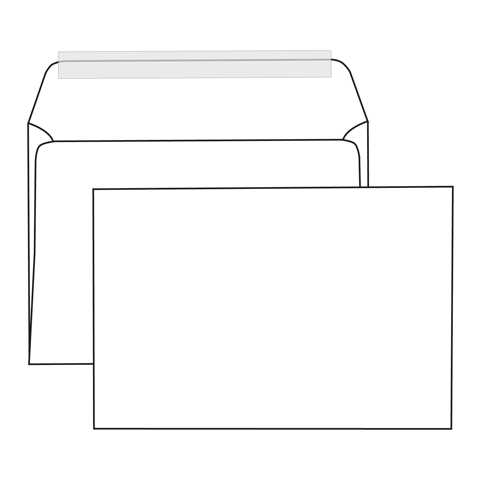 Конверт С5 162х229мм стрип чистый Ряжская печатная фабрика