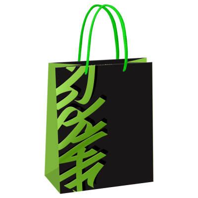 Пакет подарочный 18*23*10см MESHU Happy выборочный лак матовая ламинация