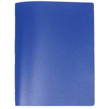Папка-скоросшиватель 700мк с карманом синяя STANDARD