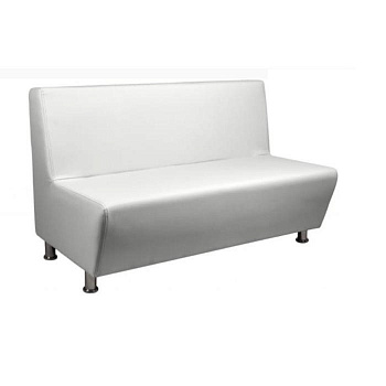 Диван офисный Рон, экокожа, белый 1350*740*830