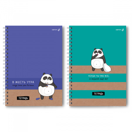Тетрадь А4 80л клетка В жесть утра на гребне выборочный УФ лак 01241