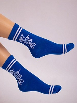 Носки подростковые цвет синий р-р 22