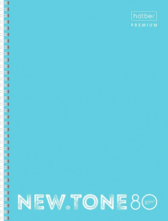 Тетрадь А4 80л линия NEWtone PASTEL Незабудка гребень