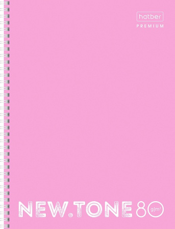Тетрадь А4 80л линия NEWtone PASTEL ПИОН гребень
