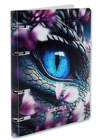 Тетрадь на кольцах А5 80л Глаз дракона