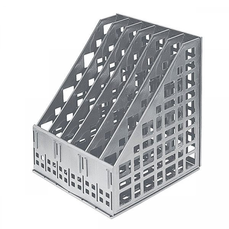 Лоток вертикальный 6шт сборный серый
