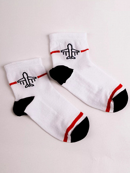 Носки детские цвет бело-синий р-р 20