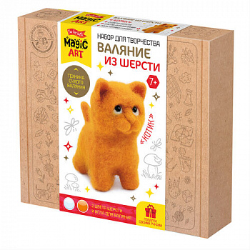 Валяние из шерсти Котик 05590