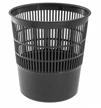 Корзина для бумаг 10л сетчатая черная Workmate