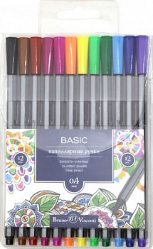 Набор линеров 12цв 0,4мм SKETCH&ART BrunoVisconti