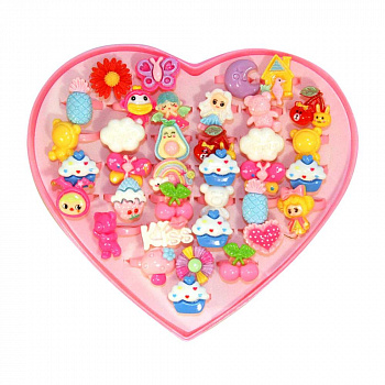 Кольцо сувенирное Ассорти пластик Р516-2